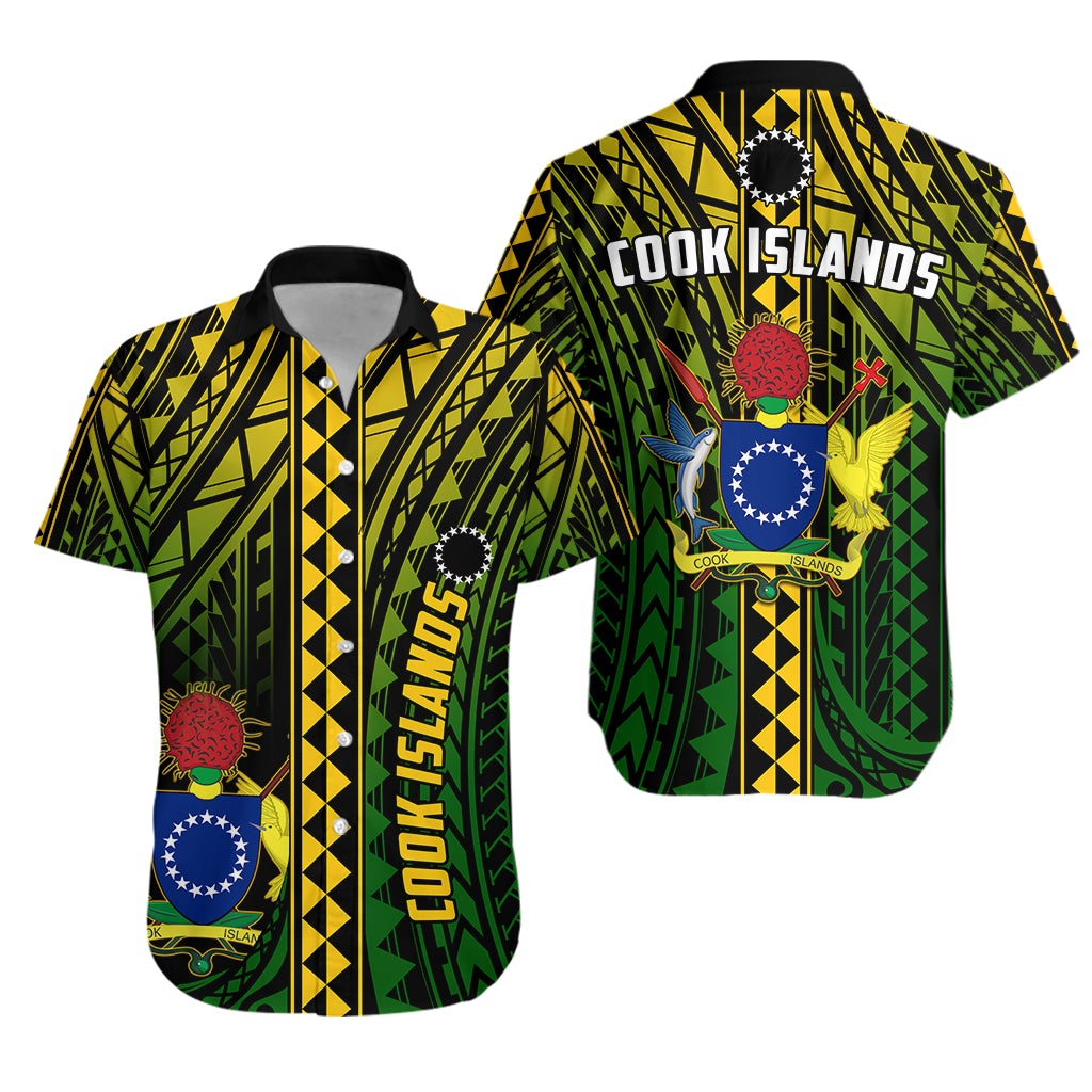 Cook Islands Hawaiian Shirt Polynesian Pattern Stars LT13 - Wonder Print Shop