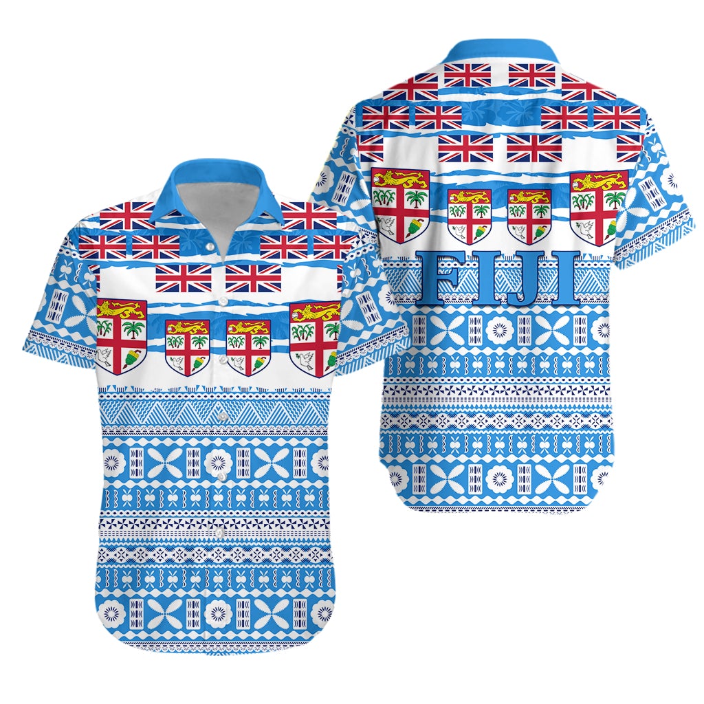 Fiji Polynesian Hawaiian Shirt Fijian Tropical Flowers LT13 - Wonder Print Shop