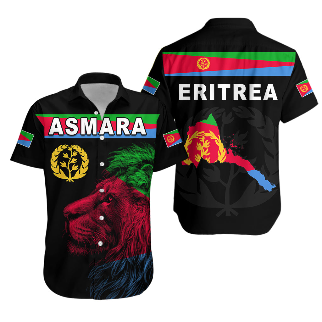 Asmara Eritrean Hawaiian Shirt Eritrea Lion Proud Olive Symbol LT13 - Wonder Print Shop