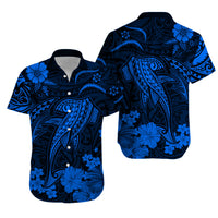 Hawaii Matching Hawaiian Shirt And Dress Polynesia Blue Shark LT13 - Wonder Print Shop