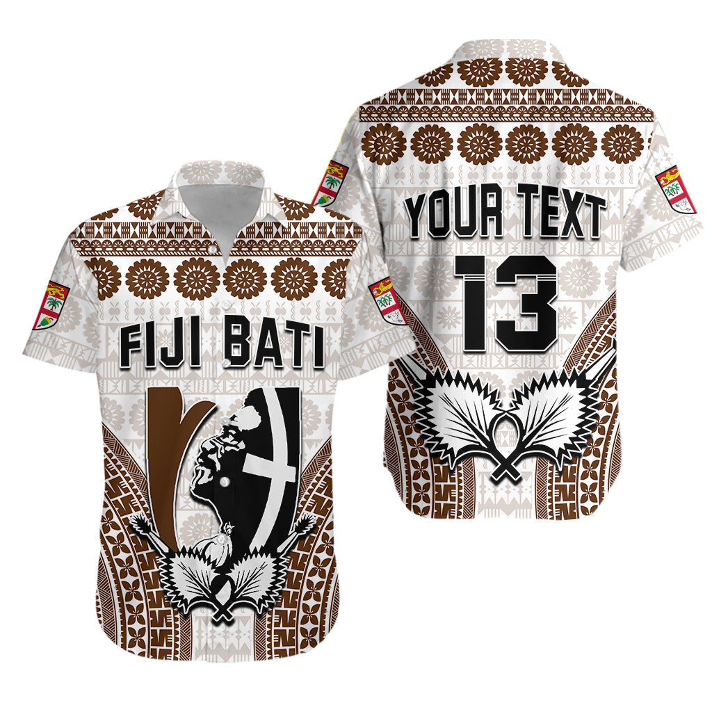 Custom Text and Number Fiji Rugby Bati Hawaiian Shirt Proud Tapa Pattern LT13 - Wonder Print Shop