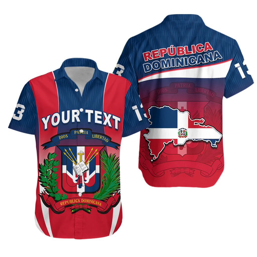 (Custom Text and Number) Dominican Republic Hawaiian Shirt Dominicana Style Sporty LT13 - Wonder Print Shop