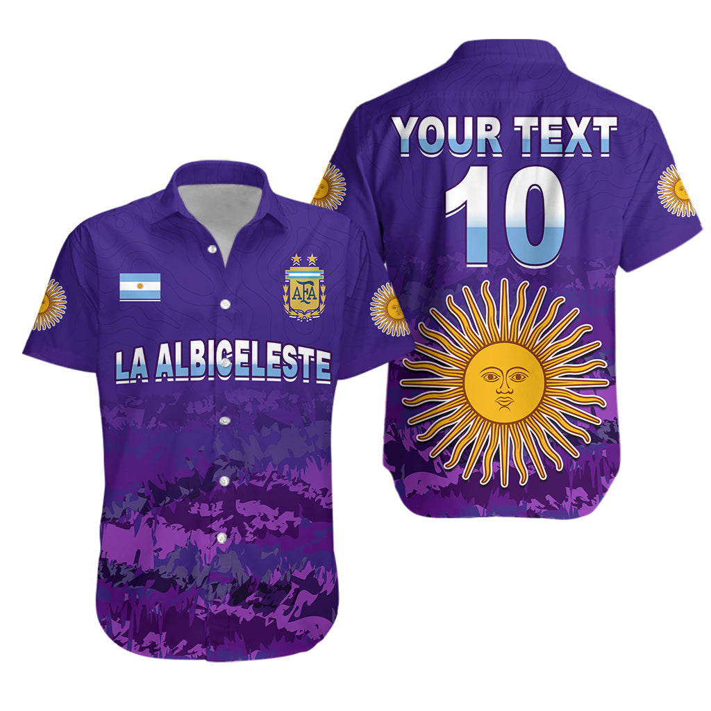 (Custom Text and Number) Argentina Football Hawaiian Shirt Go Champions La Albiceleste LT13 - Wonder Print Shop