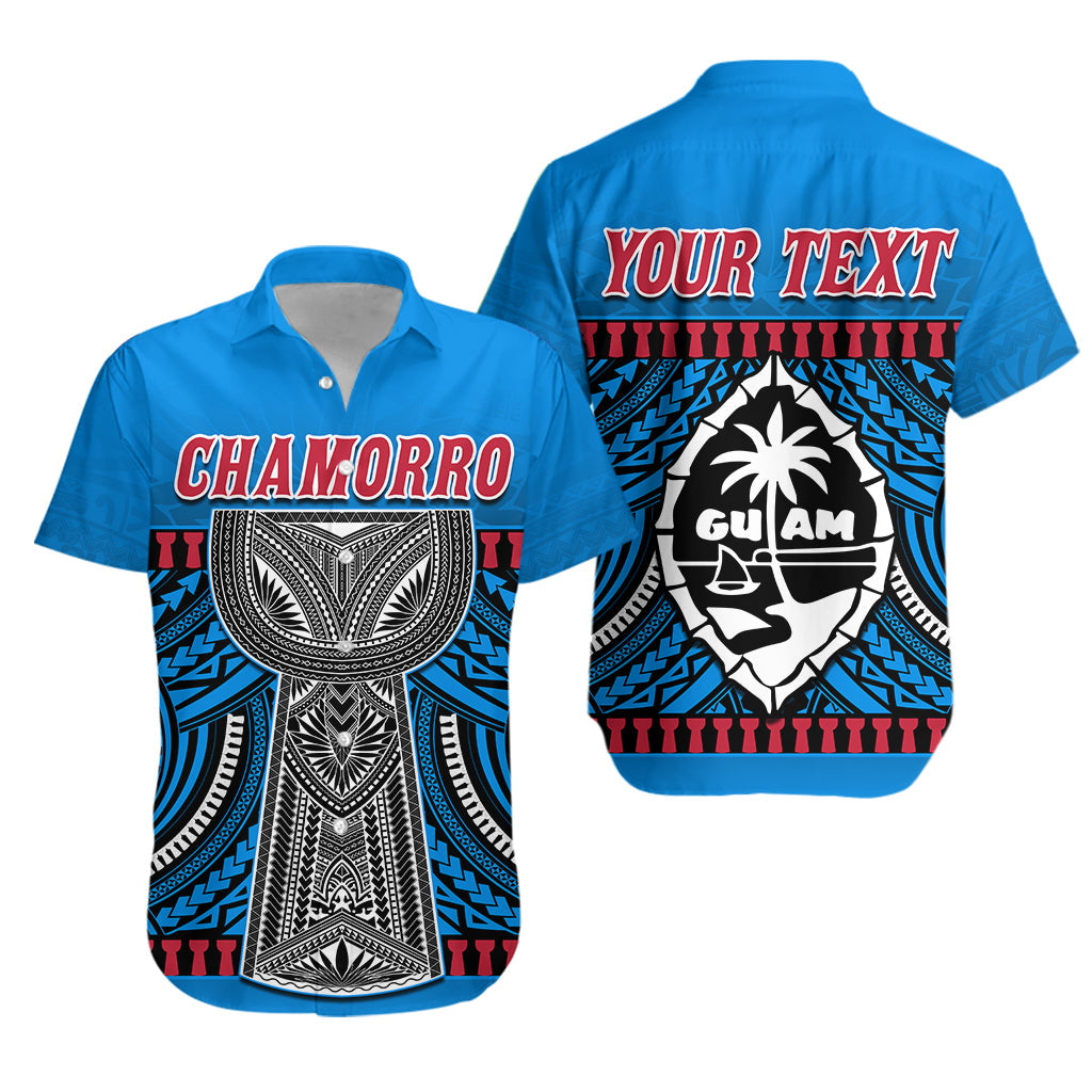 (Custom Personalised) Guam Chamorro Hawaiian Shirt Latte Stone Blue Polynesian Haligi LT13 - Wonder Print Shop