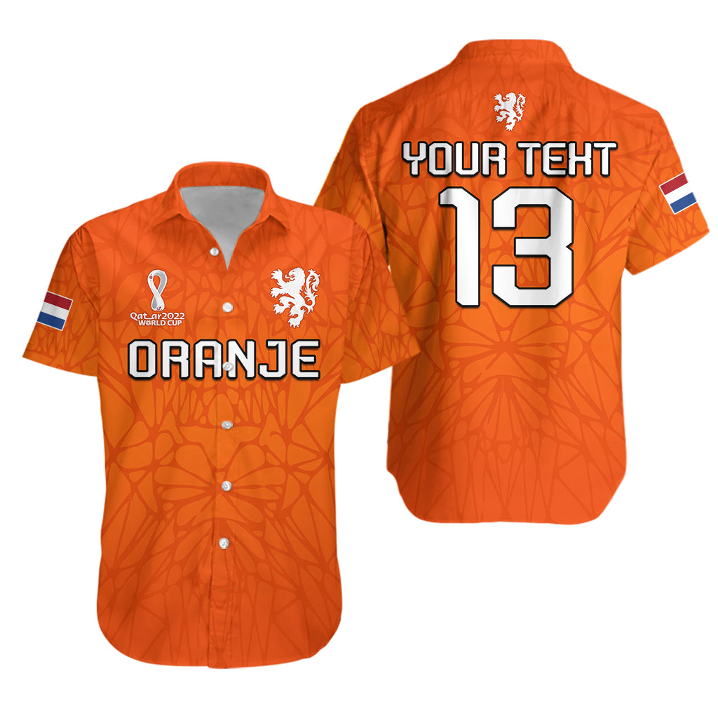 (Custom Text and Number) Netherlands Football Hawaiian Shirt 2022 Soccer World Cup Oranje Champions LT13 - Wonder Print Shop