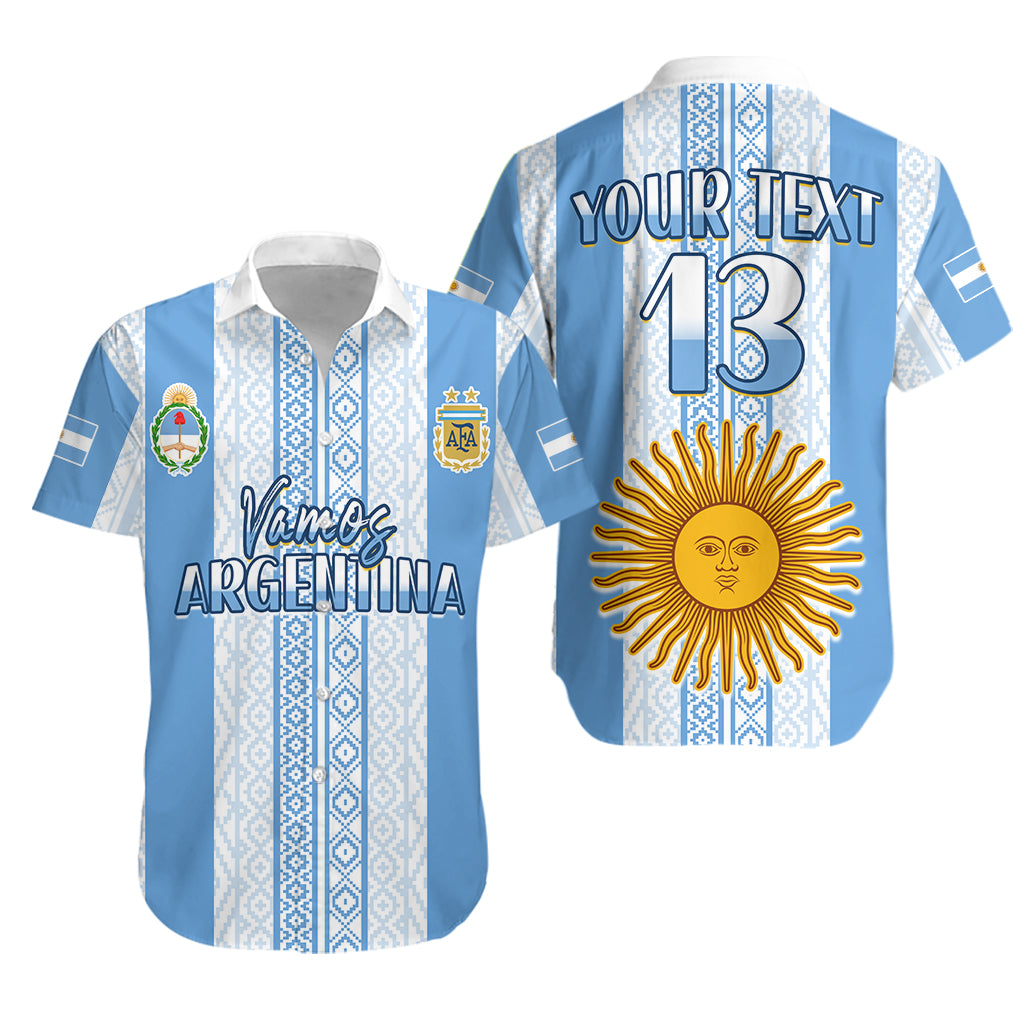 (Custom Text and Number) Argentina Football Hawaiian Shirt Champions World Cup Gaucho Vamos LT13 - Wonder Print Shop