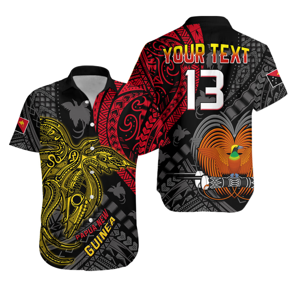 Custom Text and Number Papua New Guinea Hawaiian Shirt Raggiana Birds Of Paradise Happy 47th Independence Day LT13 - Wonder Print Shop