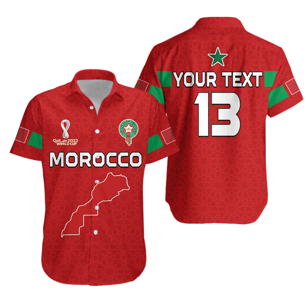 (Custom Text and Number) Morocco Football Hawaiian Shirt Champions World Cup New History LT13 - Wonder Print Shop
