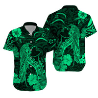 Hawaii Matching Hawaiian Shirt And Dress Polynesia Green Beautiful Hula Girl LT13 - Wonder Print Shop