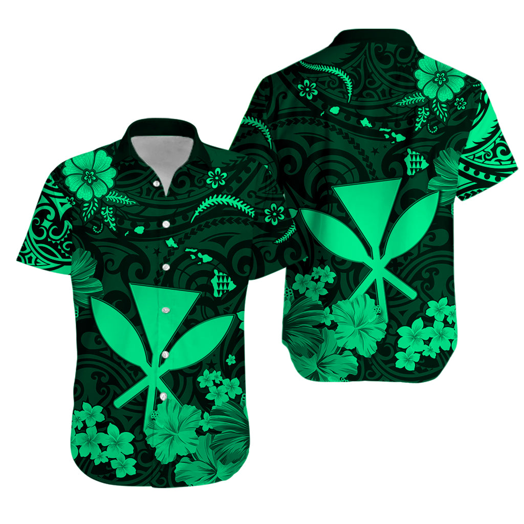 Hawaii Hawaiian Shirt Polynesia Green Kanaka Maoli LT13 - Wonder Print Shop