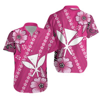 Hawaii Matching Hawaiian Shirt And Dress Kakau Tribal Pink Batik Floral Ver.01 LT13 - Wonder Print Shop