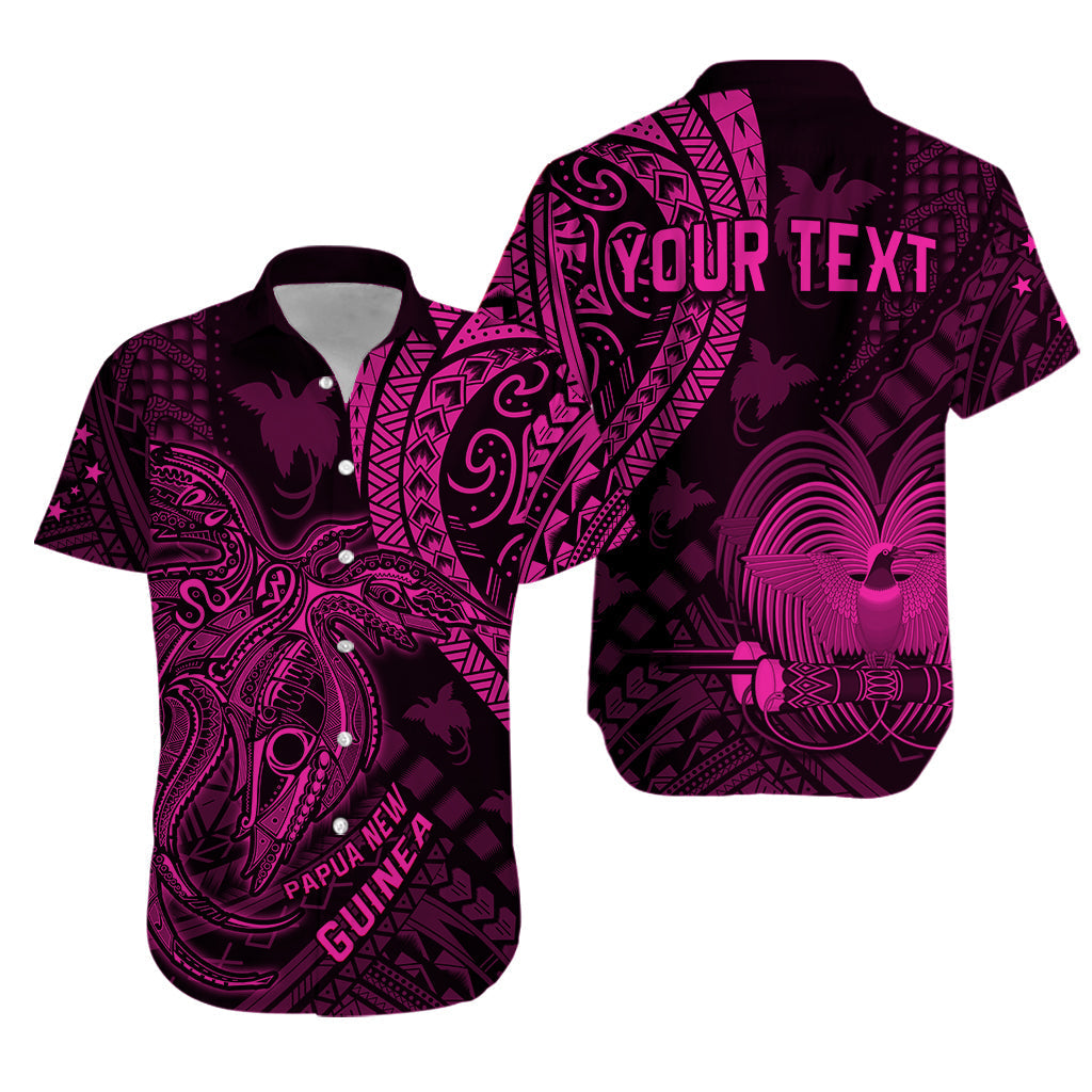 Custom Personalised Papua New Guinea Hawaiian Shirt Raggiana Birds Of Paradise Pink LT13 - Wonder Print Shop
