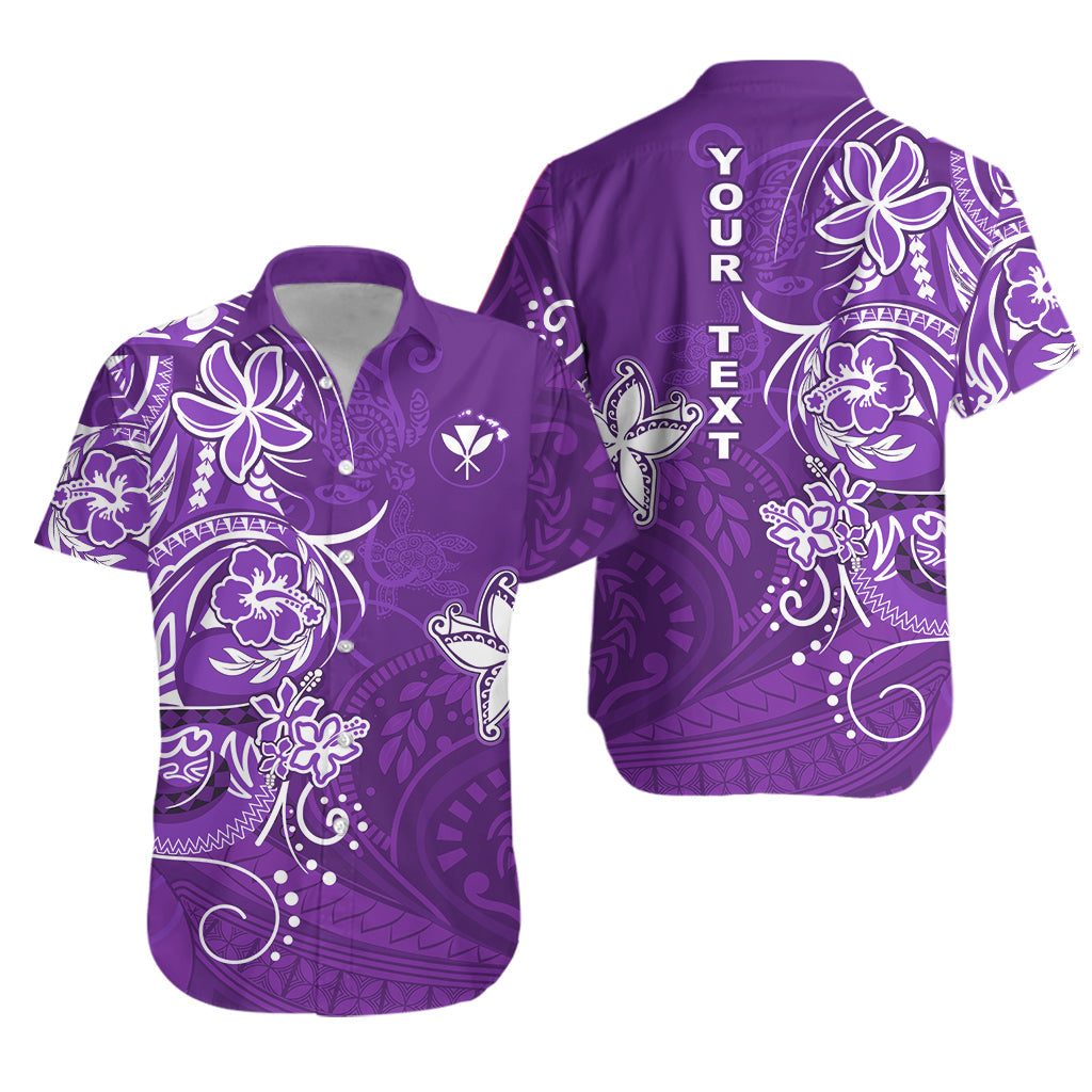 Personalised Hawaii Matching Hawaiian Shirt And Dress Polynesia Purple Sea Turtle Honu and Map LT13 - Wonder Print Shop