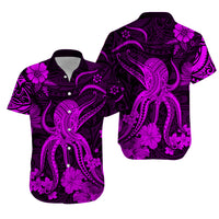 Hawaii Matching Hawaiian Shirt And Dress Polynesia Purple Octopus LT13 - Wonder Print Shop