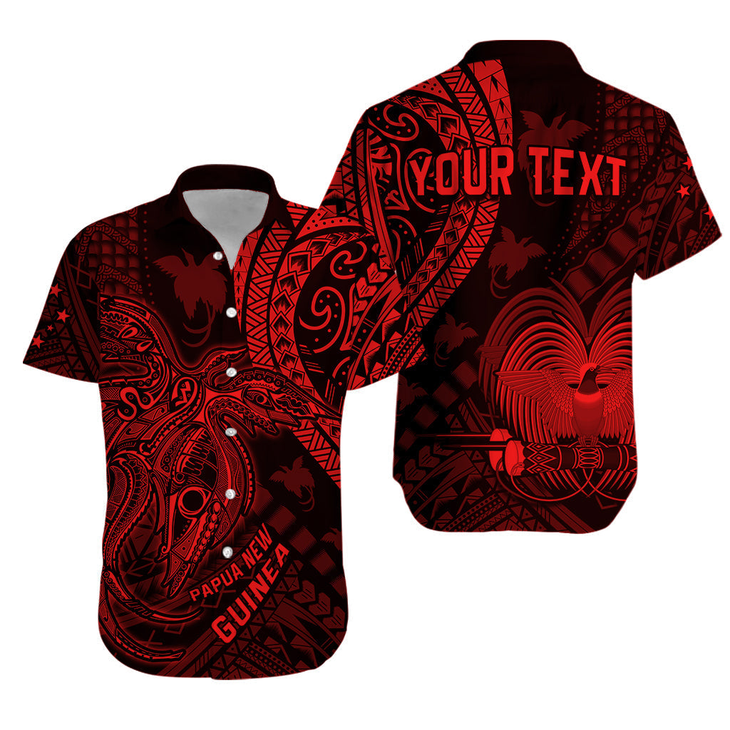 Custom Personalised Papua New Guinea Hawaiian Shirt Raggiana Birds Of Paradise Red LT13 - Wonder Print Shop