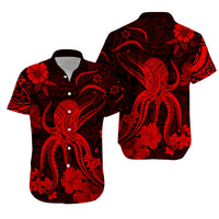 Hawaii Matching Hawaiian Shirt And Dress Polynesia Red Octopus LT13 - Wonder Print Shop
