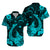 Hawaii Matching Hawaiian Shirt And Dress Polynesia Turquoise Fish Hook LT13 - Wonder Print Shop