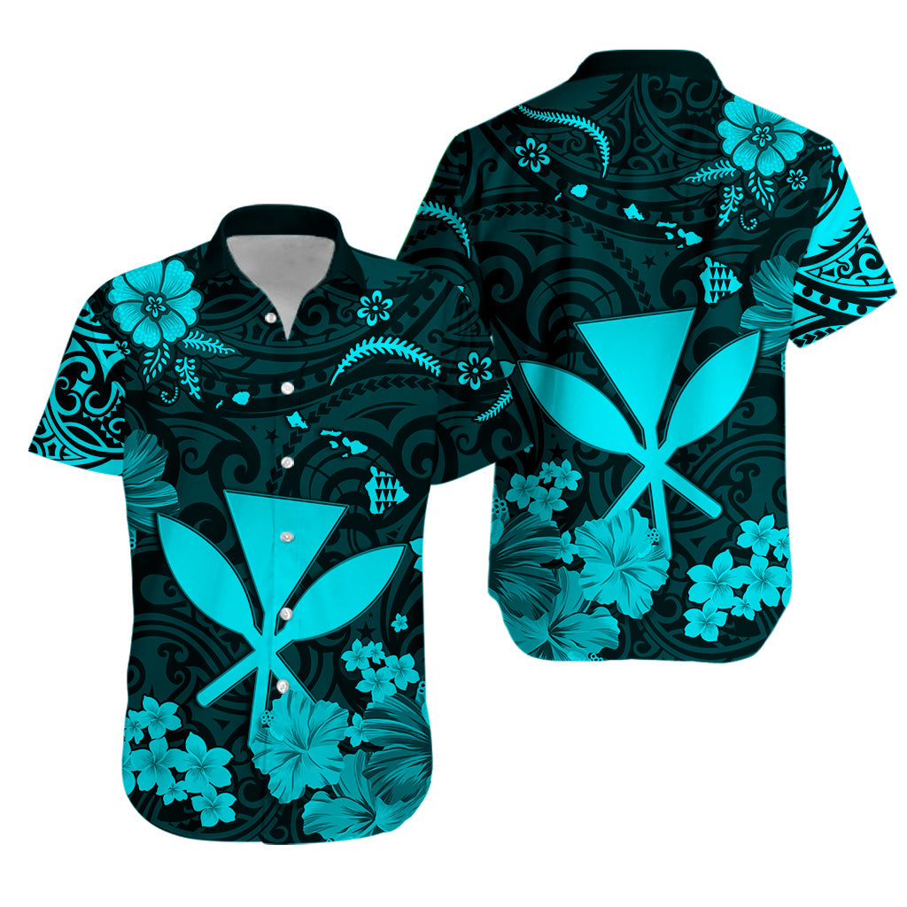 Hawaii Hawaiian Shirt Polynesia Turquoise Kanaka Maoli LT13 - Wonder Print Shop