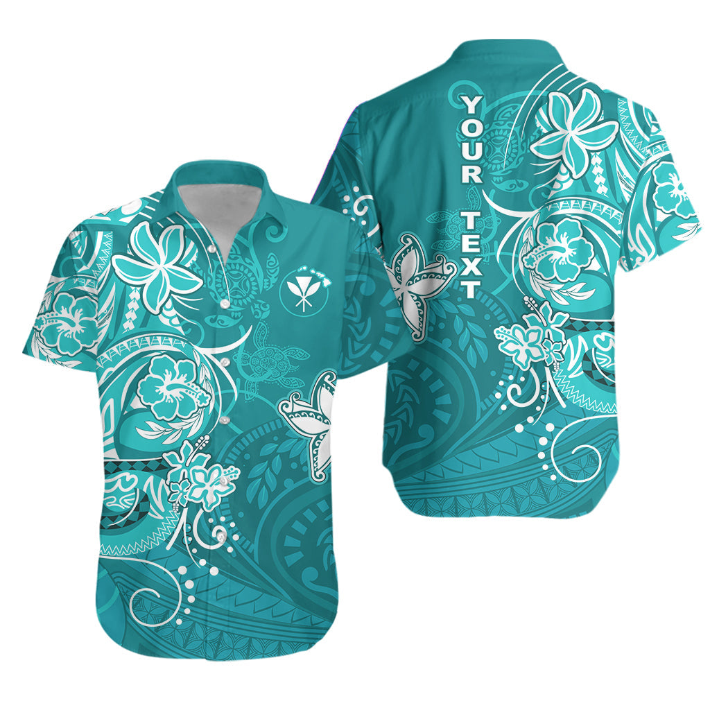 Personalised Hawaii Matching Hawaiian Shirt And Dress Polynesia Turquoise Sea Turtle Honu and Map LT13 - Wonder Print Shop