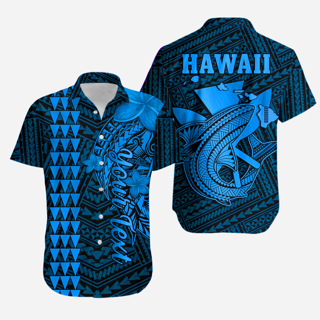 Personalised Hawaii Matching Hawaiian Shirt And Dress Kakau Kanaka Maoli Combine Polynesian Shark Ver.03 - Wonder Print Shop