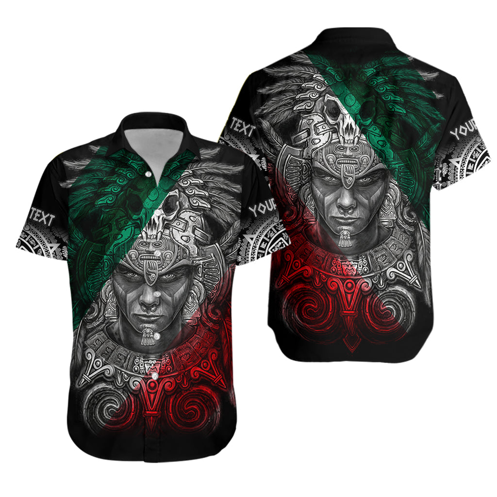 Custom Personalised Mexico Hawaiian Shirt Warrior Eagle Aztec LT13 - Wonder Print Shop