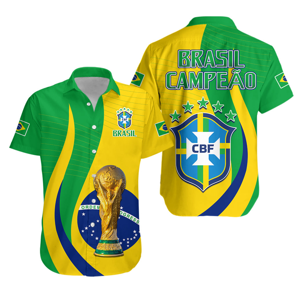 Brazil Football Champions Hawaiian Shirt Selecao Style Vibe LT13 - Wonder Print Shop