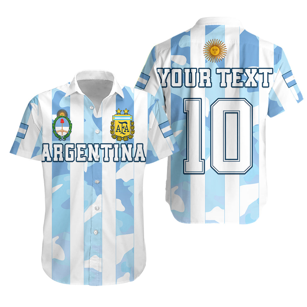 (Custom Personalised) Argentina Football Hawaiian Shirt AFA Champions 2022 Sporty Style - Wonder Print Shop