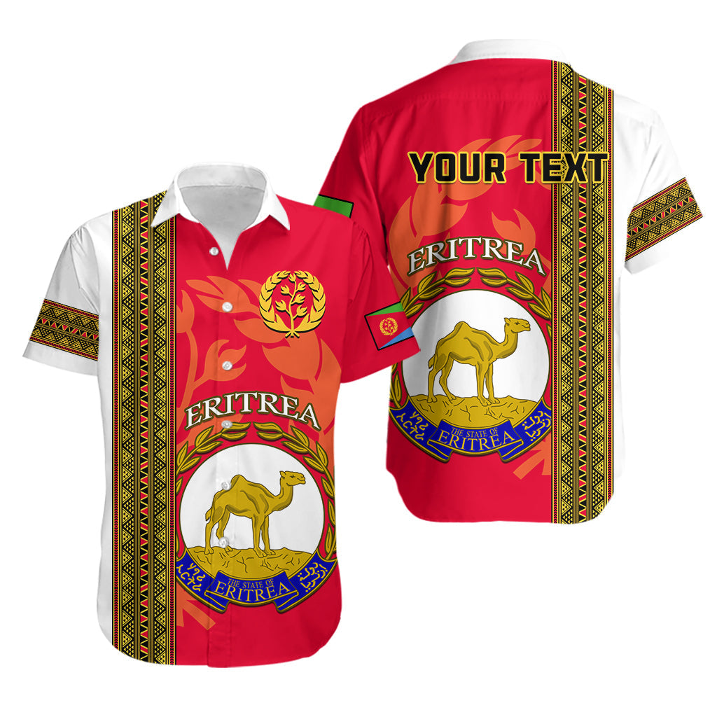 (Custom Personalised) Eritrea Hawaiian Shirt African Pattern Happy Independence Day Version White - Wonder Print Shop