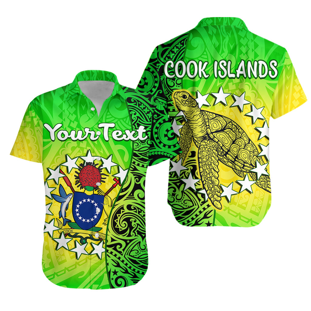 custom-personalised-cook-islands-hawaiian-shirt-cook-islands-coat-of-arms-turtle-polynesian