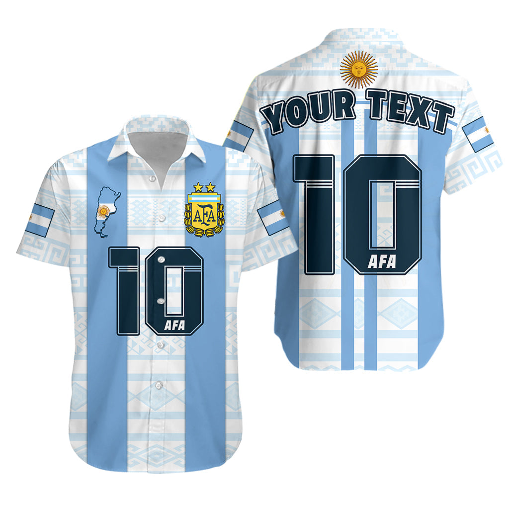 (Custom Text And Number) Argentina Football 2022 Hawaiian Shirt Vamos La Albiceleste - Wonder Print Shop