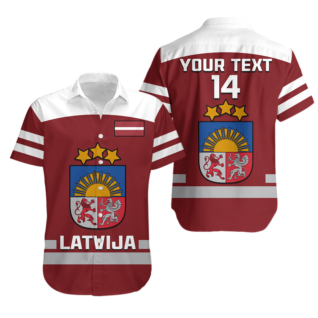 custom-text-and-number-latvia-hockey-2023-hawaiian-shirt-red-sporty-style