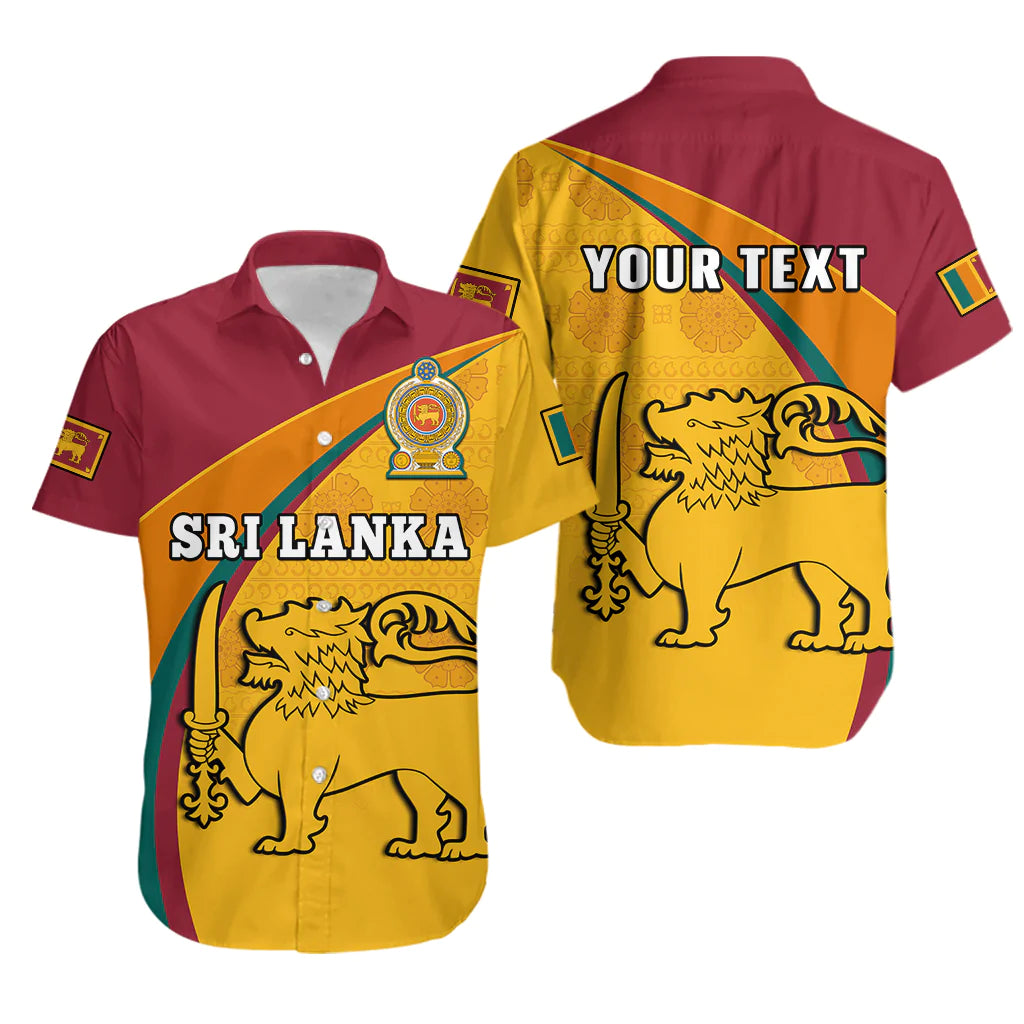 (Custom Personalised) Sri Lanka Hawaiian Shirt Sri Lankan Pattern Happy 75 Years Of Independence - Wonder Print Shop