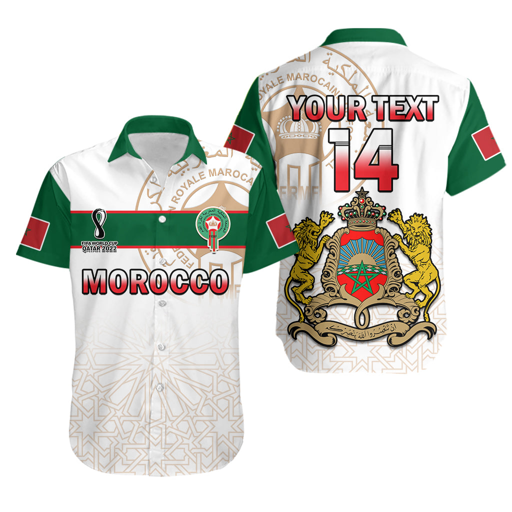 custom-text-and-number-morocco-football-hawaiian-shirt-atlas-lions-white-world-cup-2022