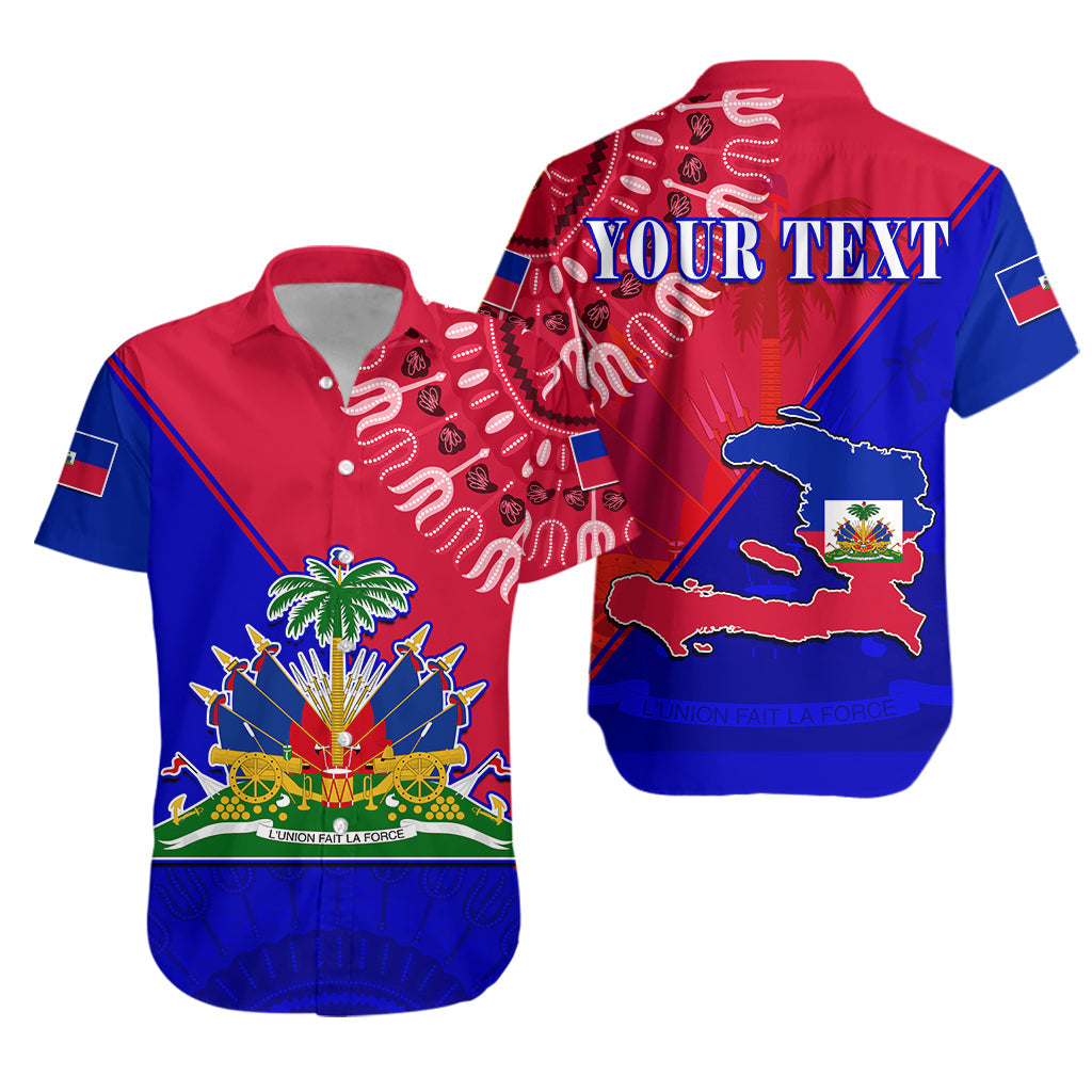 custom-personalised-haiti-hawaiian-shirt-haiti-flag-dashiki-simple-style