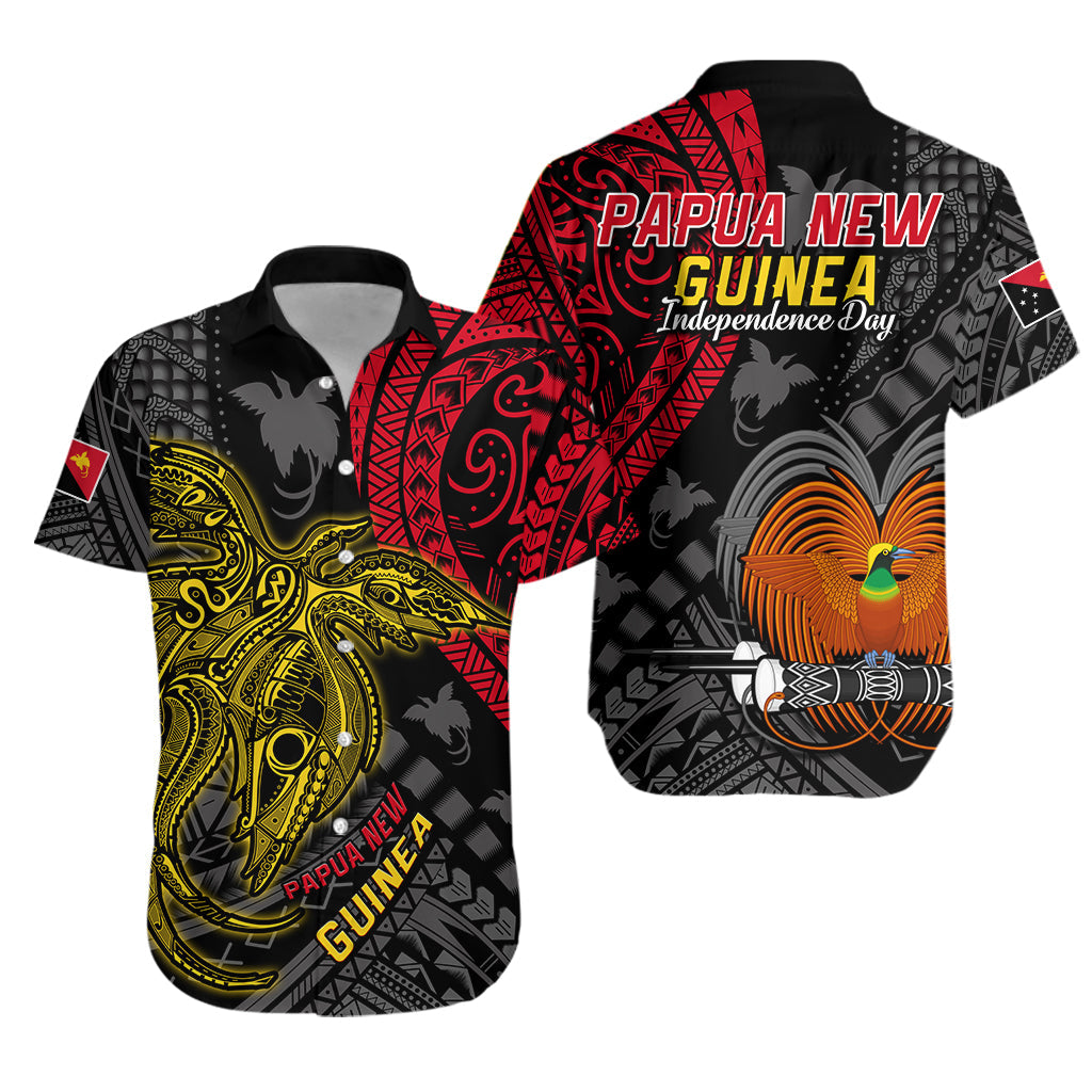 Papua New Guinea Hawaiian Shirt Raggiana Birds Of Paradise Happy 47th Independence Day LT13 - Wonder Print Shop