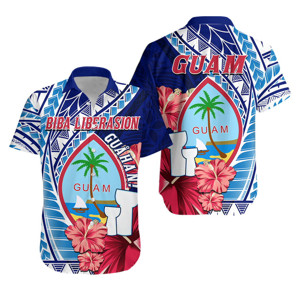 Guam Chamorro Hawaiian Shirt Happy Liberation Day Latte Stone LT13 - Wonder Print Shop