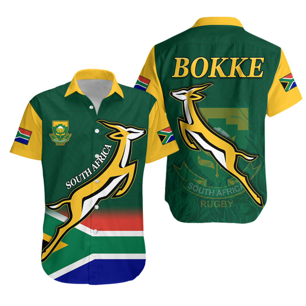 South Africa Rugby Hawaiian Shirt Springboks Champion Bokke African Pattern Go Bokke LT13 - Wonder Print Shop