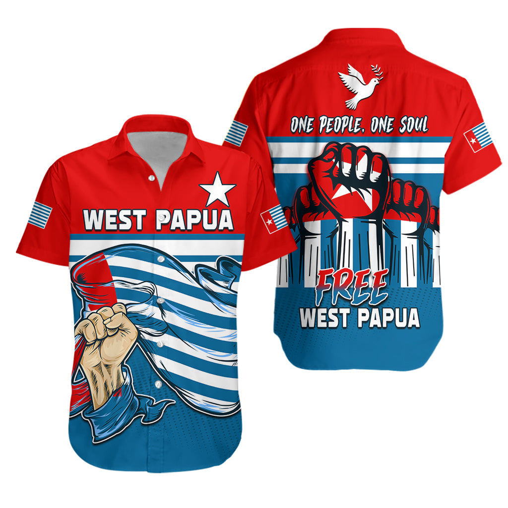 Free West Papua Hawaiian Shirt One People One Soul Strong West Papuan LT13 - Wonder Print Shop