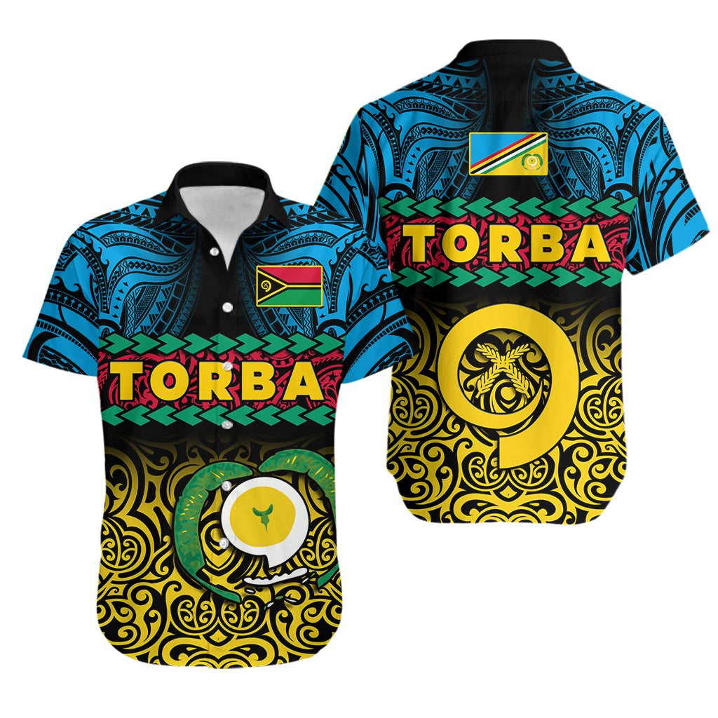 Torba Province Matching Hawaiian Shirt And Dress Vanuatu Pig Tusk Polynesian Flag Style - Wonder Print Shop