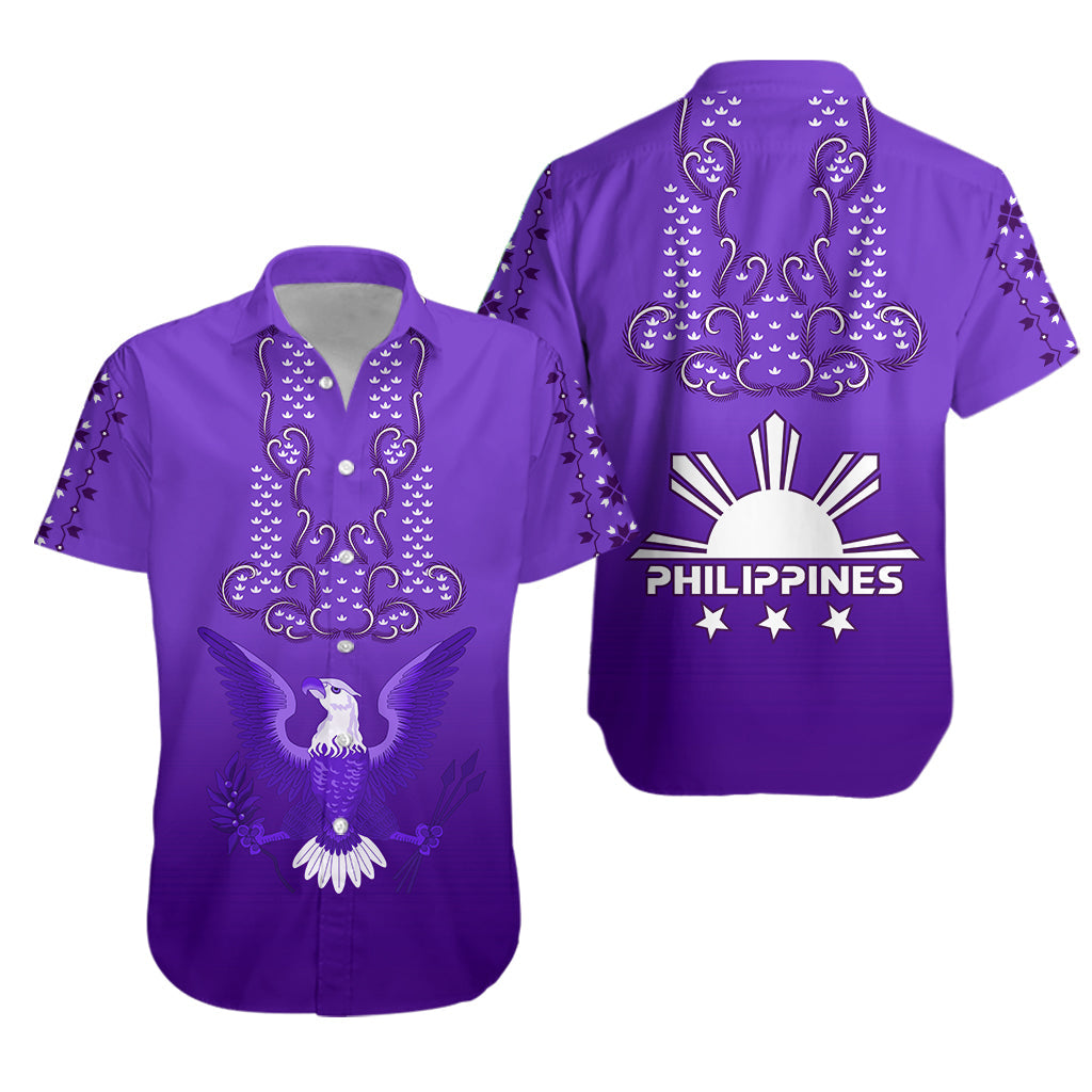 Philippines Hawaiian Shirt Sun Filipino Purple Barong LT13 - Wonder Print Shop