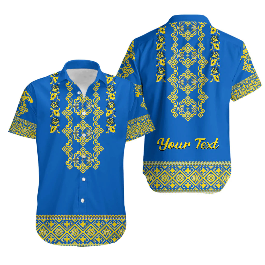 custom-personalised-ukraine-hawaiian-shirt-yellow-ukrainian-belarus-vyshyvanka