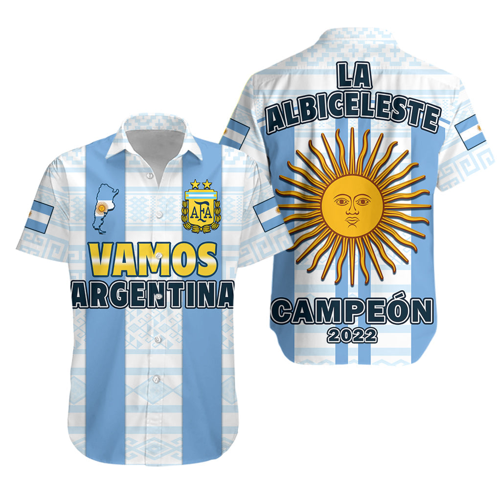 Argentina Football 2022 Hawaiian Shirt Vamos La Albiceleste - Wonder Print Shop