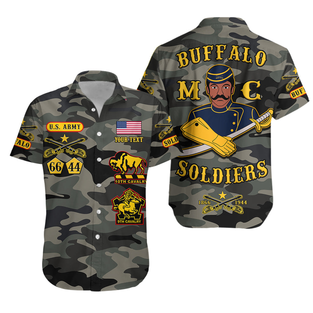 (Custom Personalised) Buffalo Soldiers Hawaiian Shirt Camouflage Unique LT13 - Wonder Print Shop