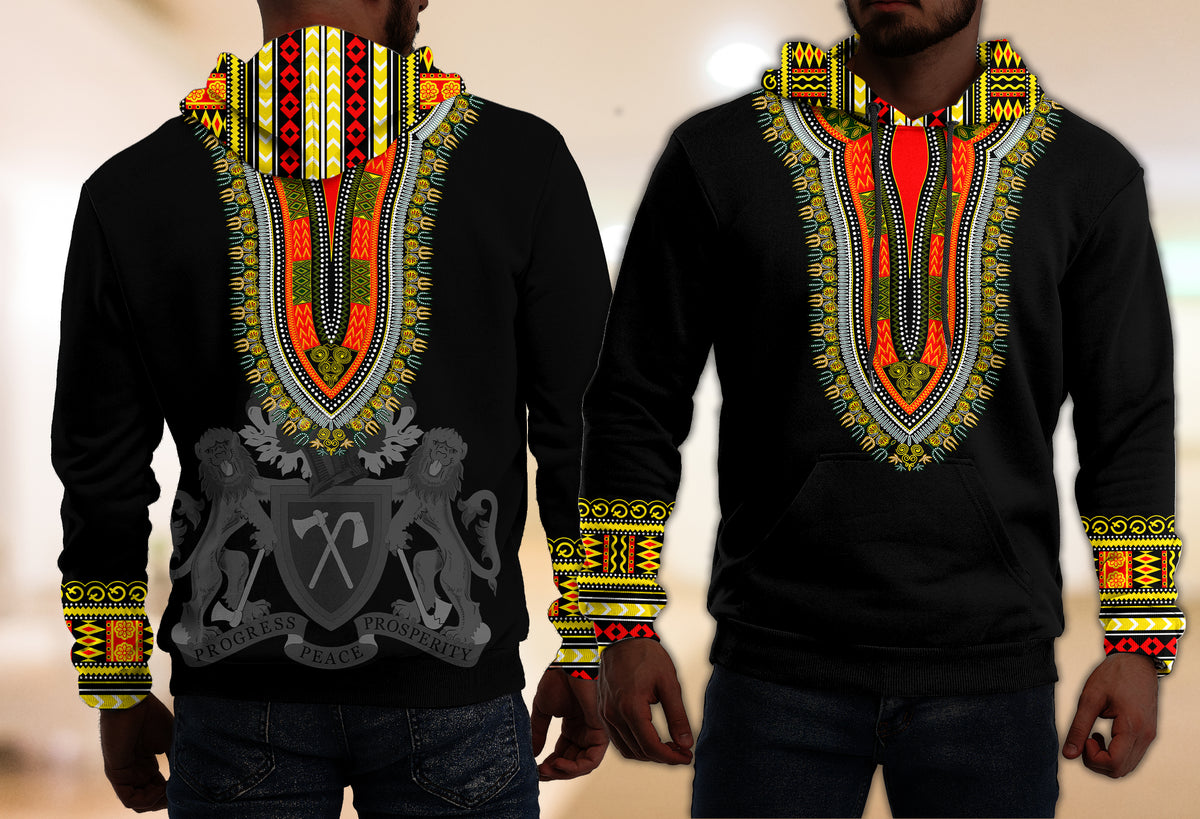 Gambia Happy Independence Day Dashiki Hoodie LT2 - Wonder Print Shop