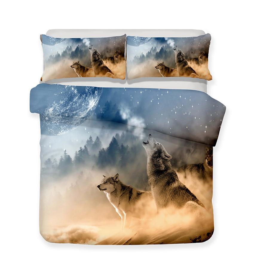 Wolf In The Wild Native American Bedding Set LT10 - Wonder Print Shop