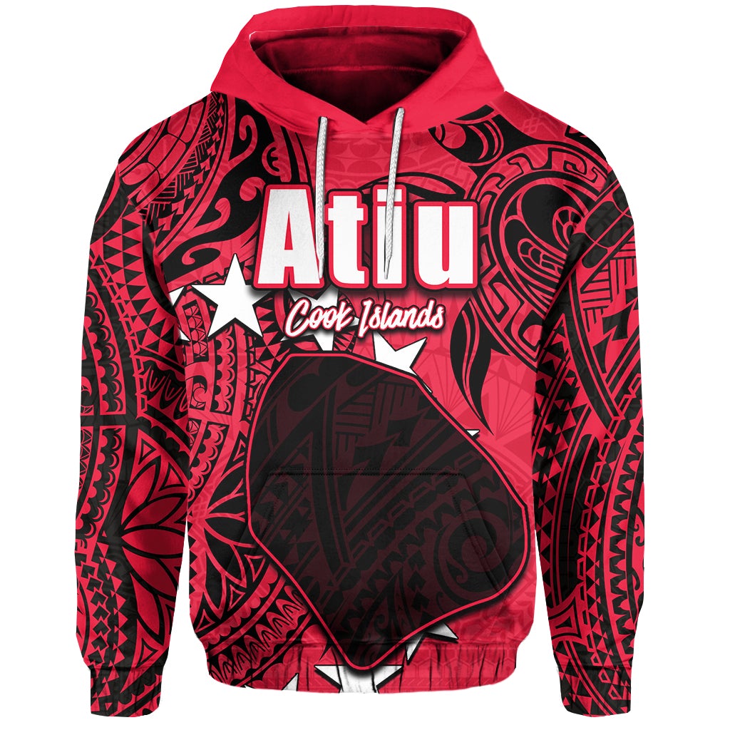 Custom Cook Islands Hoodie Atiu LT6 - Wonder Print Shop