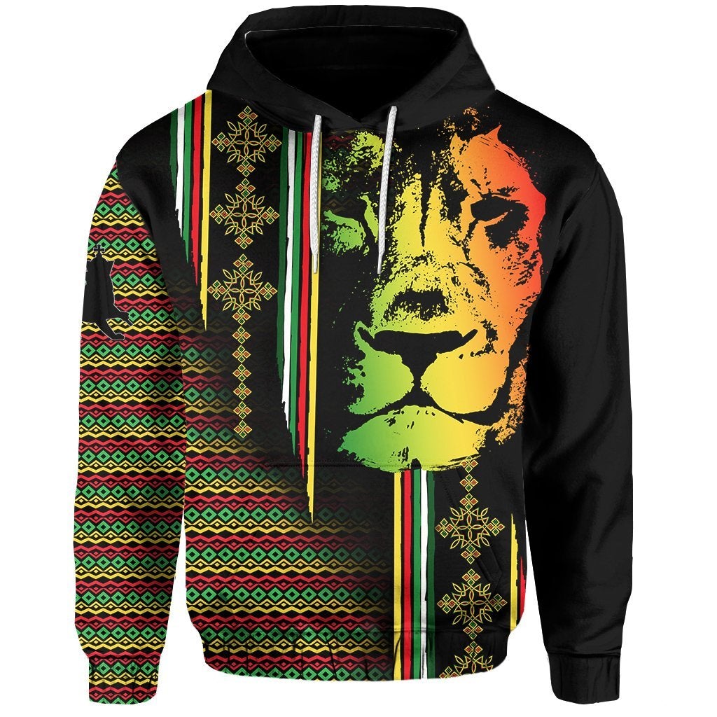 Ethiopia Hoodie Ethiopia Tilet With Lion LT6 - Wonder Print Shop