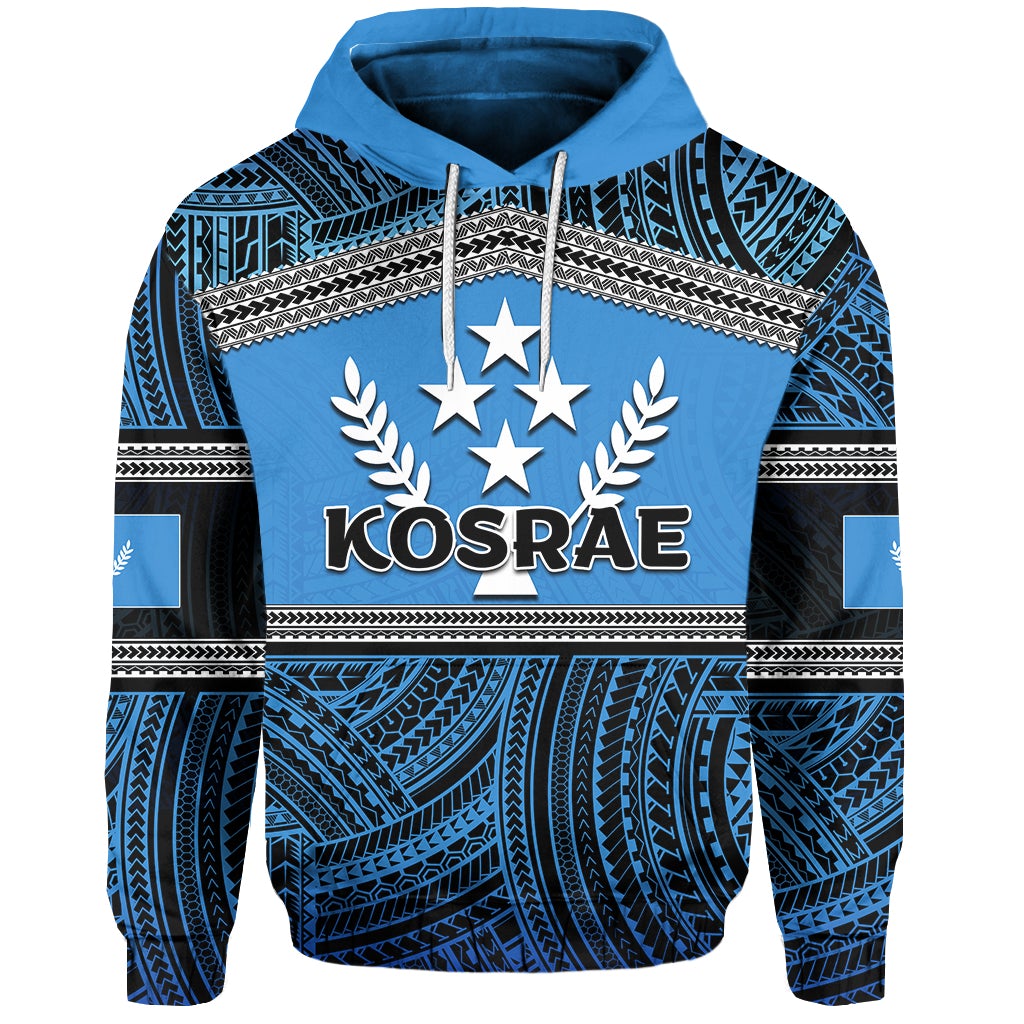 Custom Kosrae Hoodie Polynesian Patterns LT6 - Wonder Print Shop