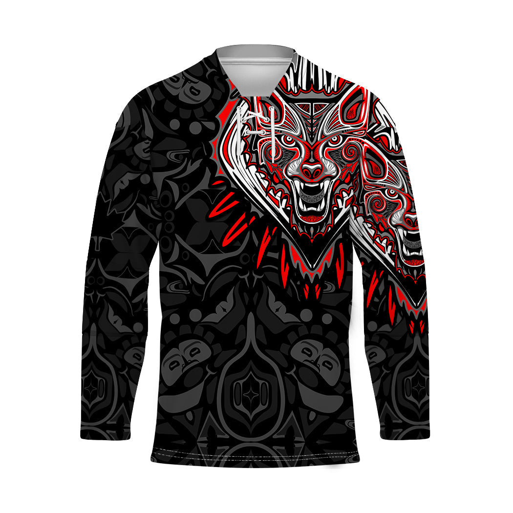 custom-personalised-canada-wolf-hockey-jersey-haida-and-maple-leaf