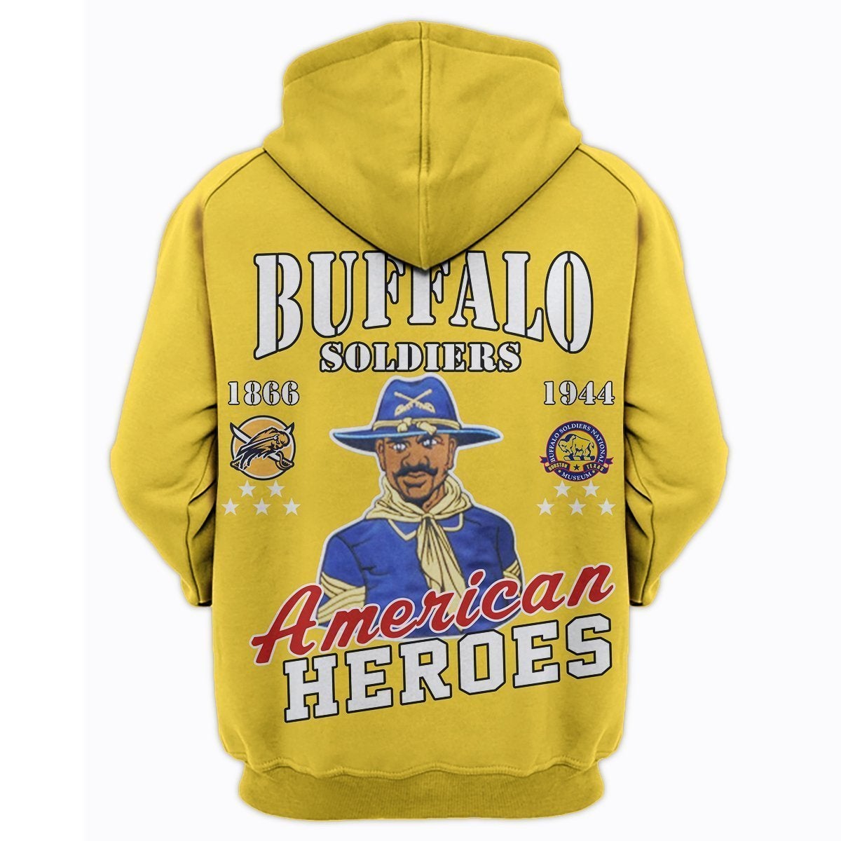 African Hoodie Buffalo Soldiers Simple Pullover Hoodie - Wonder Print Shop